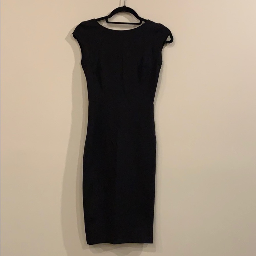 Mango Black Back Body-con Dress 2 NWT